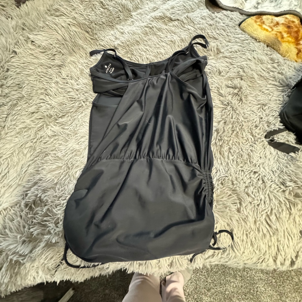 Athleta Side Scrunch Tankini  36D/DD